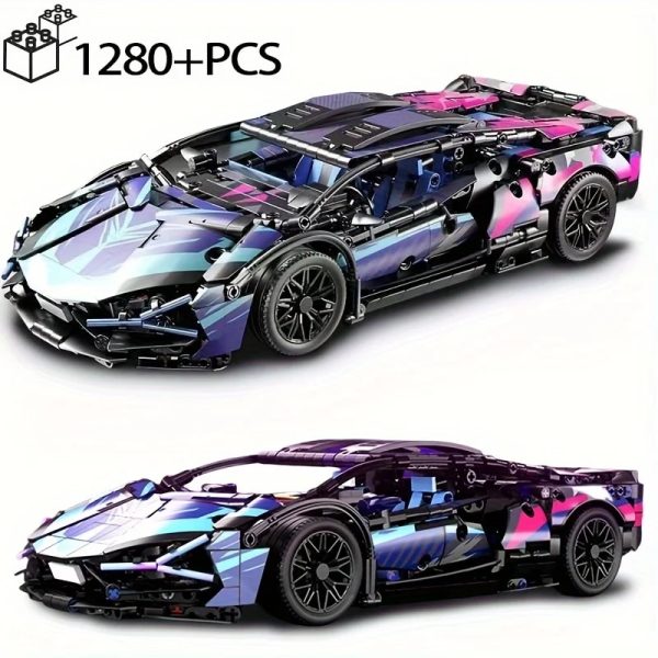 Technical Racing Sport Car Model Building Blocks City Mechanical Speed Vehicle Supercar Bricks Puzzle Toys Kid Adult Gift