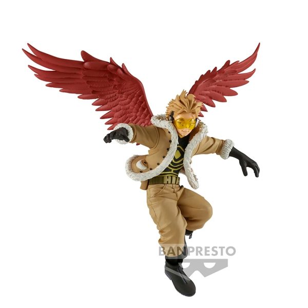 Original Genuine Banpresto My Hero Academia Amazing 14cm Hawks Vol.24 Action Collectible Model Decorations Doll Toys For Kids